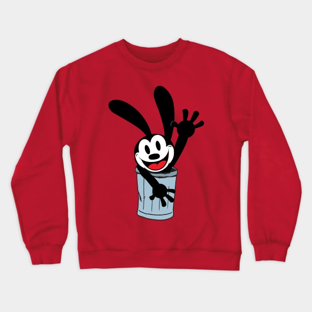 Oswald The Lucky Rabbit is hiding Crewneck Sweatshirt by Kids series